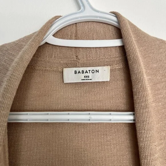 *SOLD* Babaton Knit Longline Cardigan in Camel | XXS (Fits S) - Picture 2 of 3